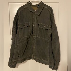 DKNY jean jacket. Size XXL. Missing 2 buttons